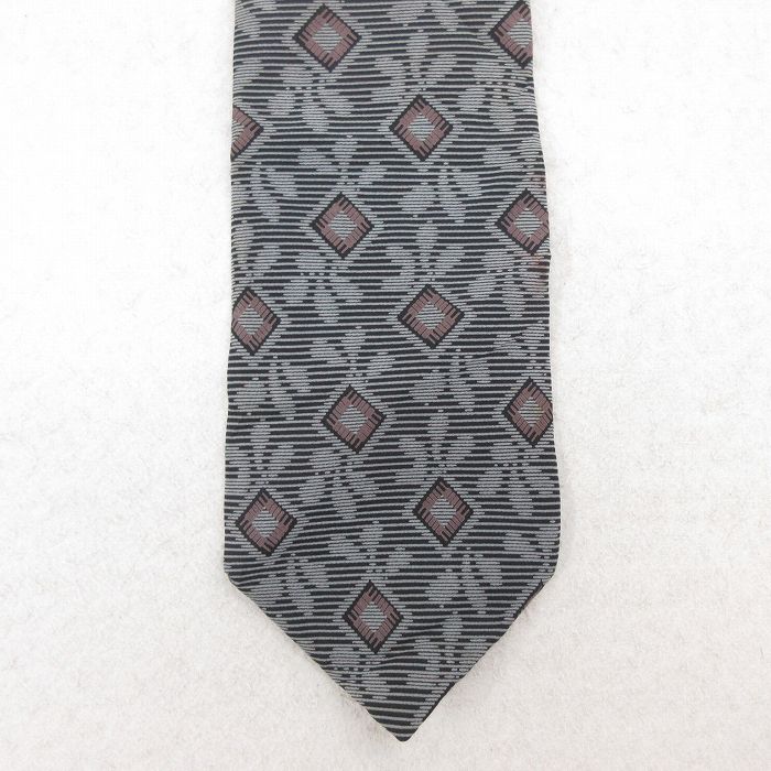 中古 ネクタイ 90年代 90s シルク USA製 グレー他 24nov05