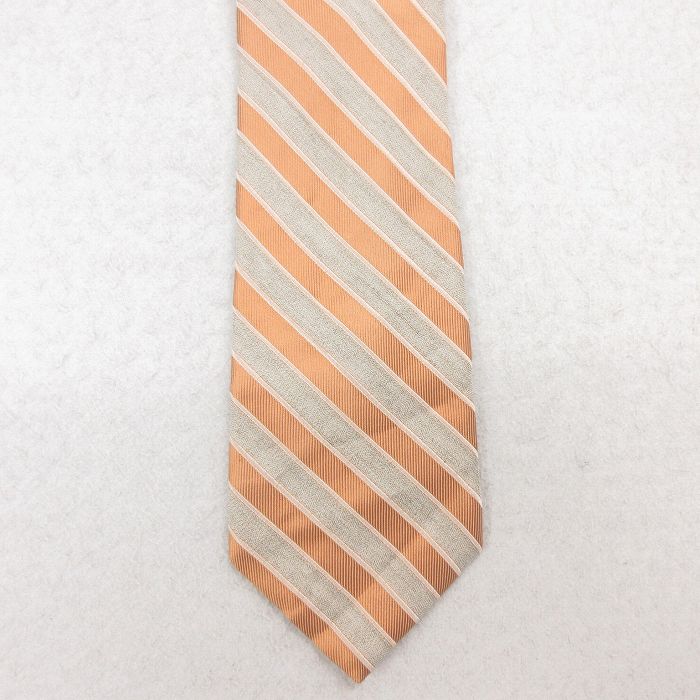 中古 ネクタイ 90年代 90s シルク USA製 オレンジ系他 24nov07