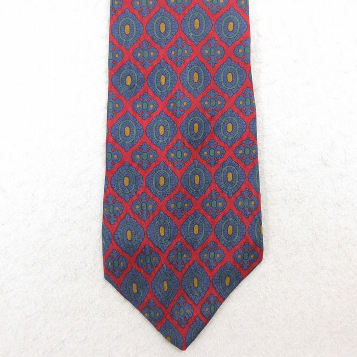 【20%OFF】中古 ギャップ GAP ネクタイ 90年代 90s 総柄 シルク USA製 赤 レッド 【spe】 25feb13