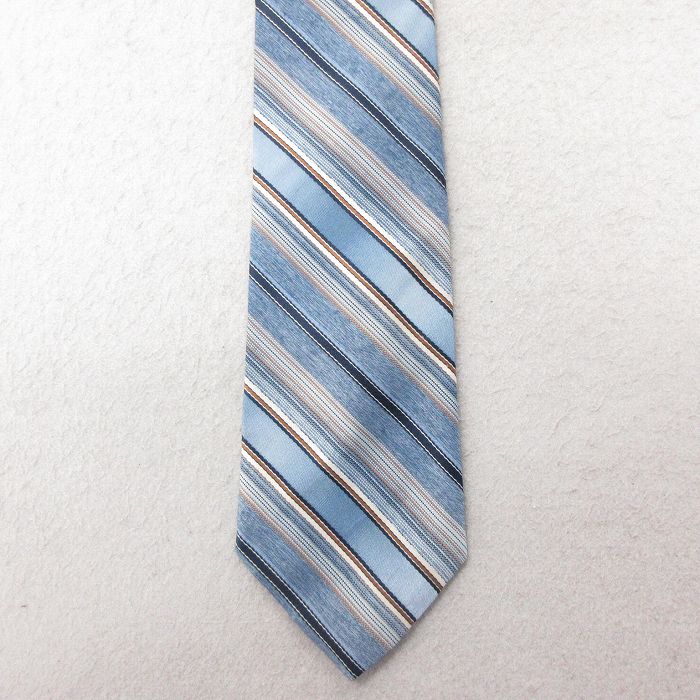 中古 ネクタイ 00年代 00s グレー ボーダー 25jul01