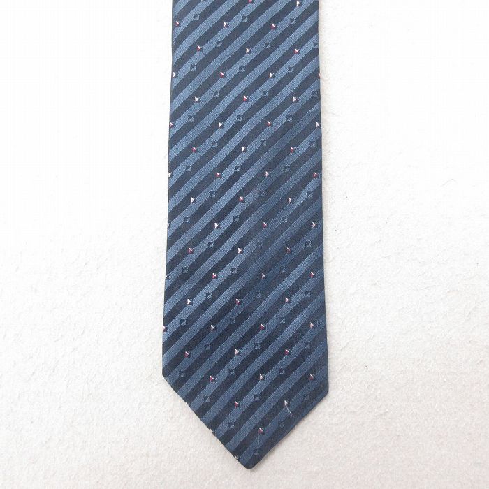 中古 ネクタイ 90年代 90s USA製 紺 ネイビー 25jul01
