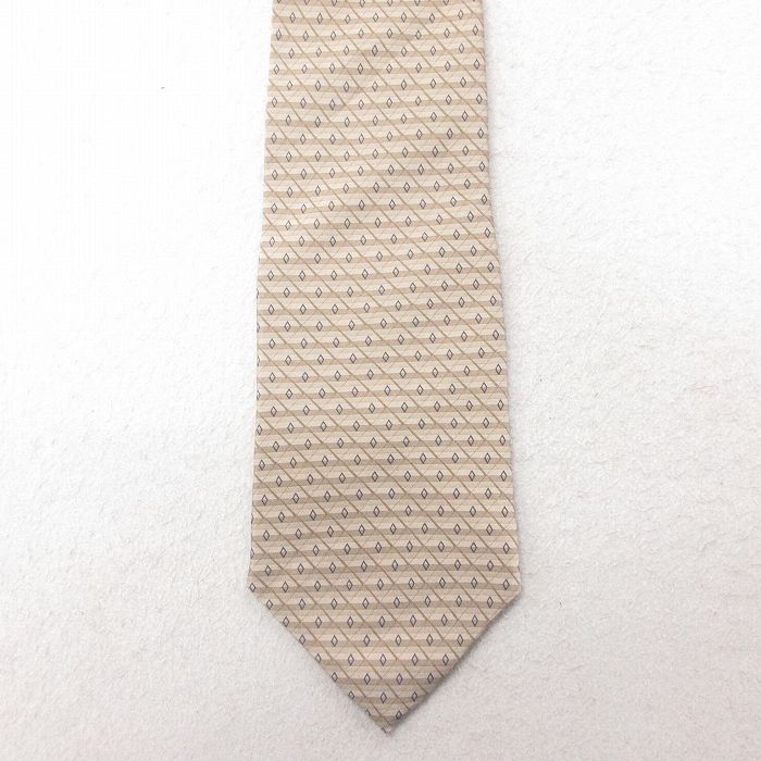 中古 アロー ネクタイ 90年代 90s シルク USA製 ベージュ カーキ 25jul01