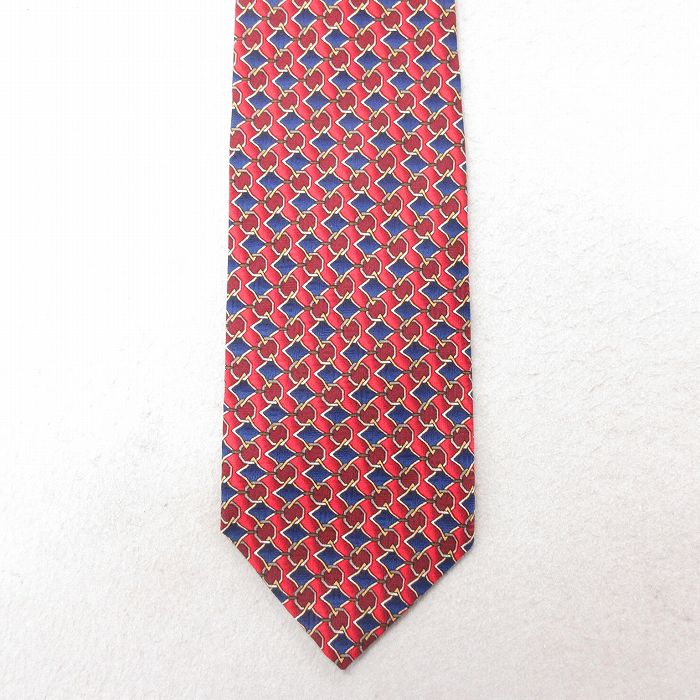 中古 ネクタイ 90年代 90s シルク USA製 赤 レッド 25jul01