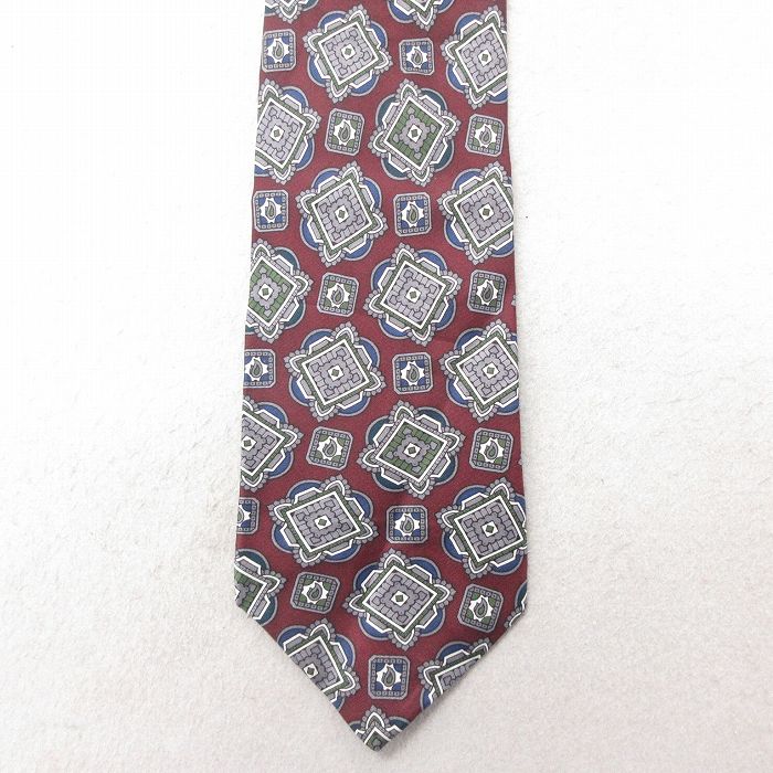中古 IZOD ネクタイ 00年代 00s シルク USA製 エンジ 25jul01
