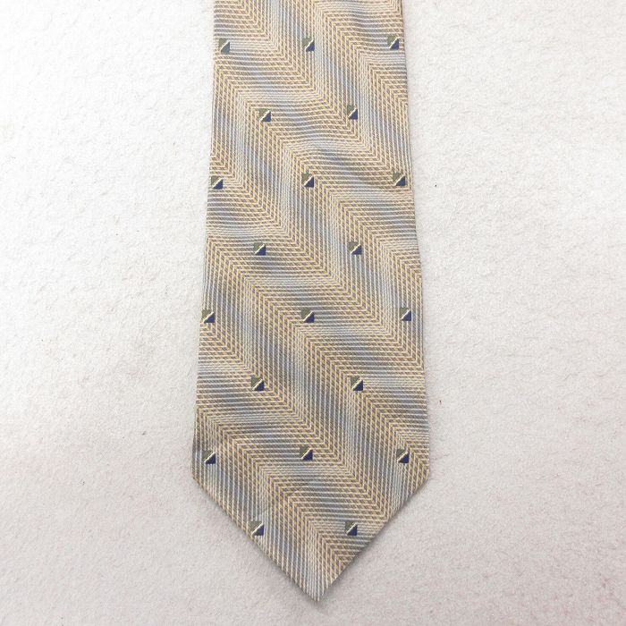 中古 ネクタイ 00年代 00s シルク ベージュ カーキ 25jul01