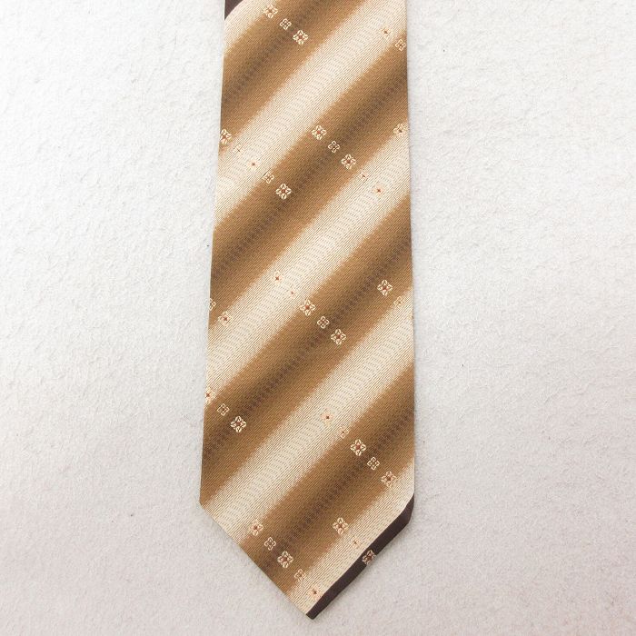 中古 ネクタイ 80年代 80s 茶他 ブラウン 25jul10