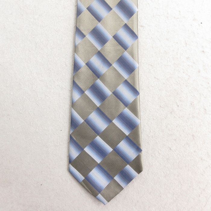 【50%OFF】中古 アロー ネクタイ シルク 緑 グリーン チェック 25jul15