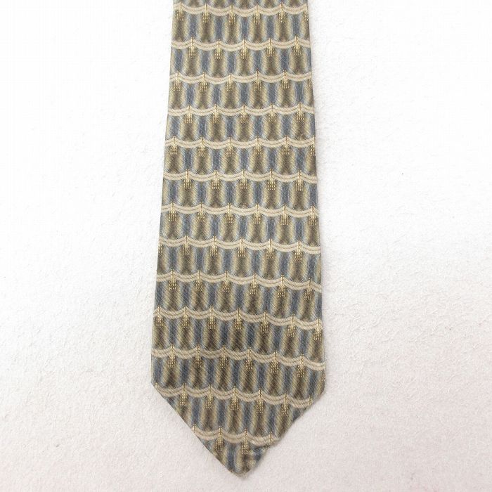 中古 ネクタイ 90年代 90s シルク USA製 緑 グリーン 25jul15