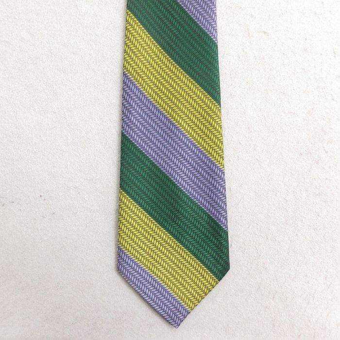 中古 ネクタイ 80年代 80s 緑他 グリーン 25jul23