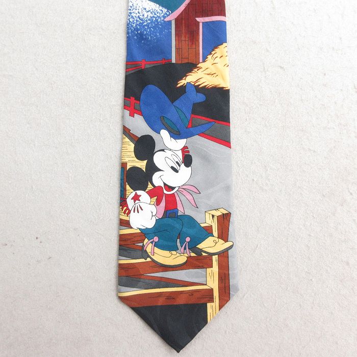 中古 ネクタイ 90年代 90s ディズニー DISNEY ミッキー 25jul23
