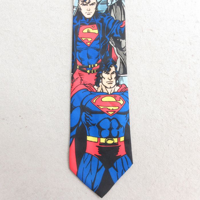 中古 ラルフマーリン ネクタイ 90年代 90s DCコミックス スーパーマン 25jul23