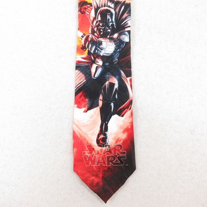 中古 ネクタイ スターウォーズ STAR WARS ダースベイダー 黒 ブラック 25jul26