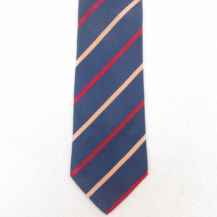 【50%OFF】中古 ネクタイ シルク イタリア製 紺他 ネイビー 25aug02
