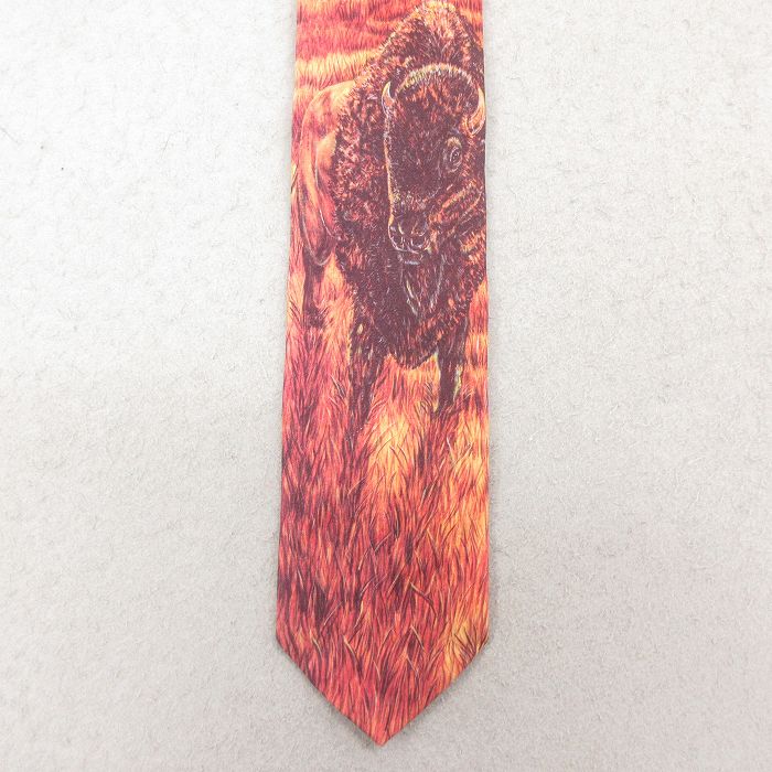 中古 ラルフマーリン ネクタイ 90年代 90s バッファロー USA製 エンジ他【spe】 26feb12