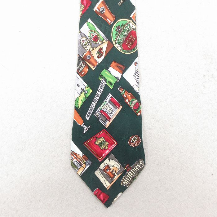 中古 ネクタイ 90年代 90s MURPHYS シルク 緑 26feb13