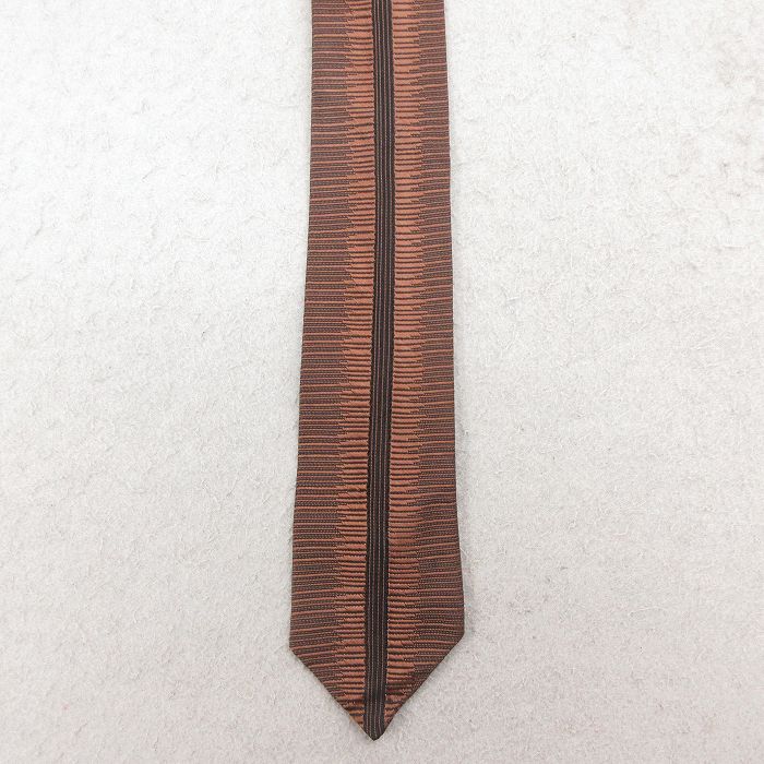 中古 ネクタイ 70年代 70s 茶 26feb19