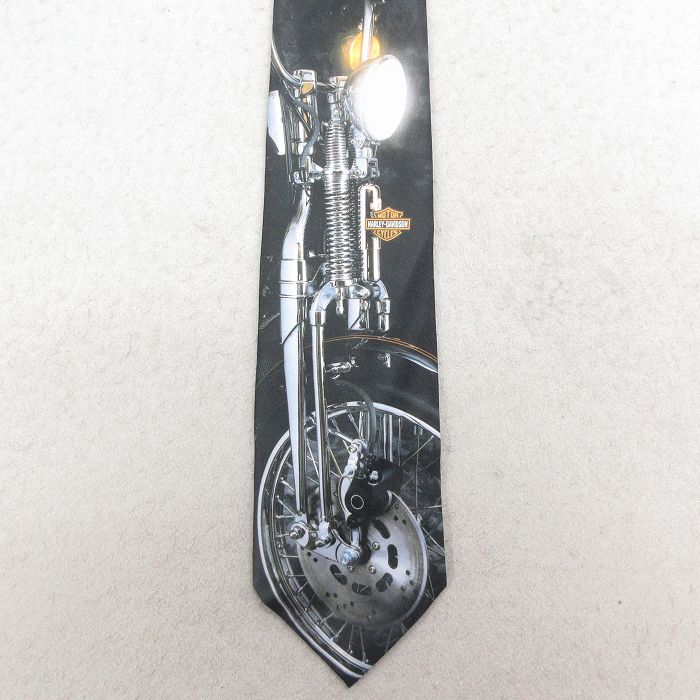 中古 ラルフマーリン ハーレーダビッドソン ネクタイ 90年代 90s バイク USA製 黒【spe】 26feb26