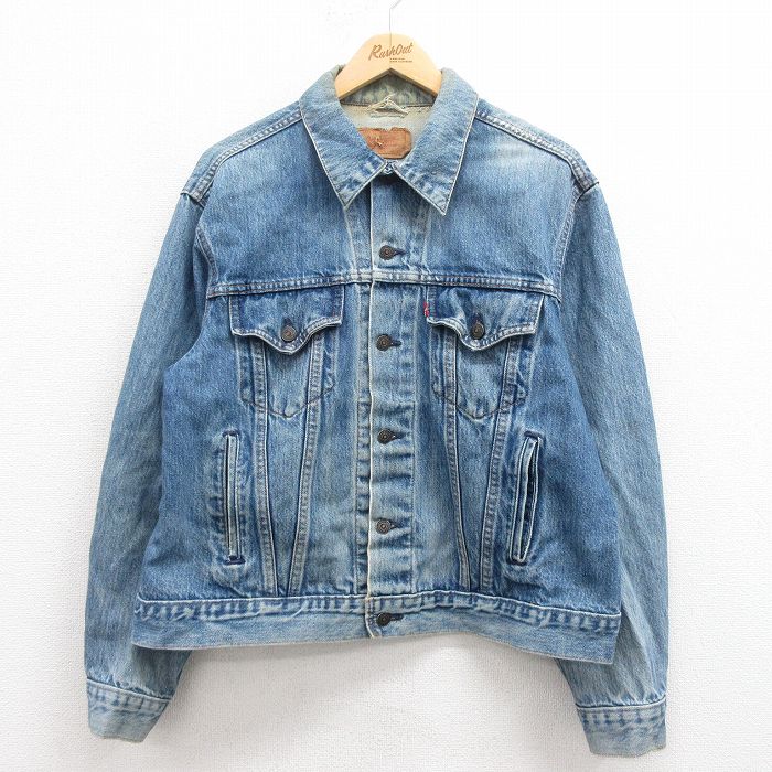 【50%OFF】XL★古着 リーバイス Levis 70506 長袖 ジージャン メンズ 90年代 90s コットン カナダ製 紺 ネイビー デニム 【spe】 25aug09 中古 アウター Gジャン ジャケット