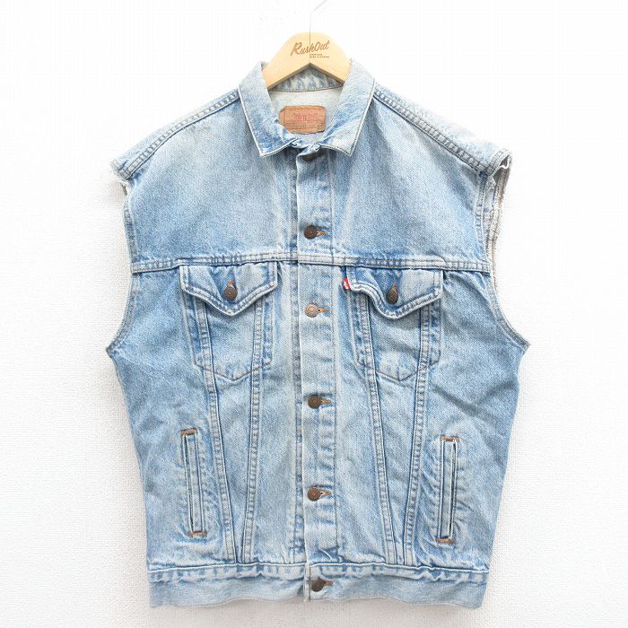 【50%OFF】リーバイス 90s デニムベスト ネイビー M | 古着