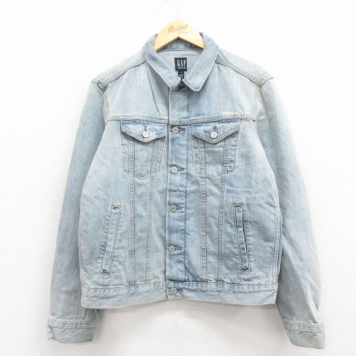 【20%OFF】M★古着 ギャップ GAP 長袖 ジージャン メンズ コットン 紺 デニム 25dec05