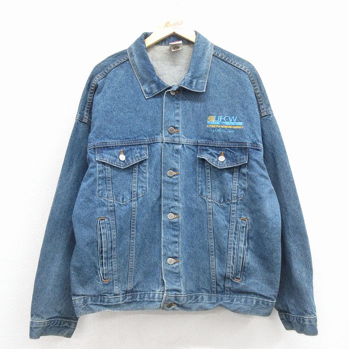 90s ジージャン UFCW ネイビー XL | 古着