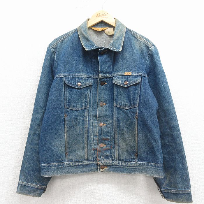 ラスラー 90s ジージャン ネイビー L | 古着
