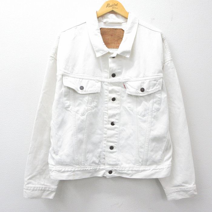XL★古着 リーバイス Levis 70598 長袖 ジージャン メンズ 大きいサイズ 白 デニム【spe】 26mar11