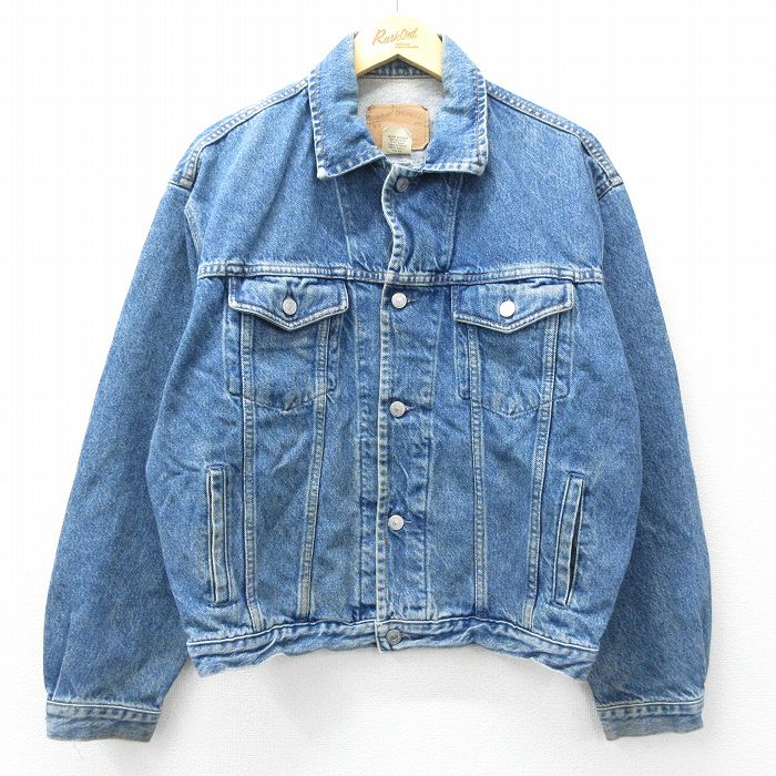 L★古着 ギャップ GAP 長袖 ジージャン メンズ 00年代 00s コットン 紺 デニム 26apr04