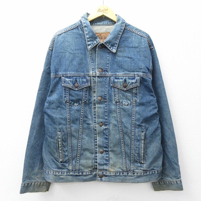 XL★古着 ギャップ GAP 長袖 ジージャン メンズ 00年代 00s コットン 紺 デニム 26apr04
