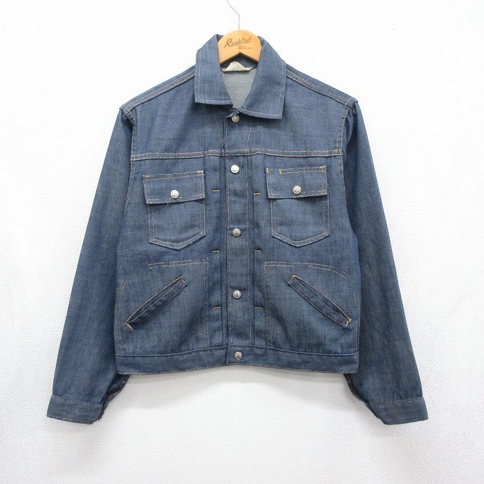 70s デニムジャケット ネイビー メンズM相当 | 古着