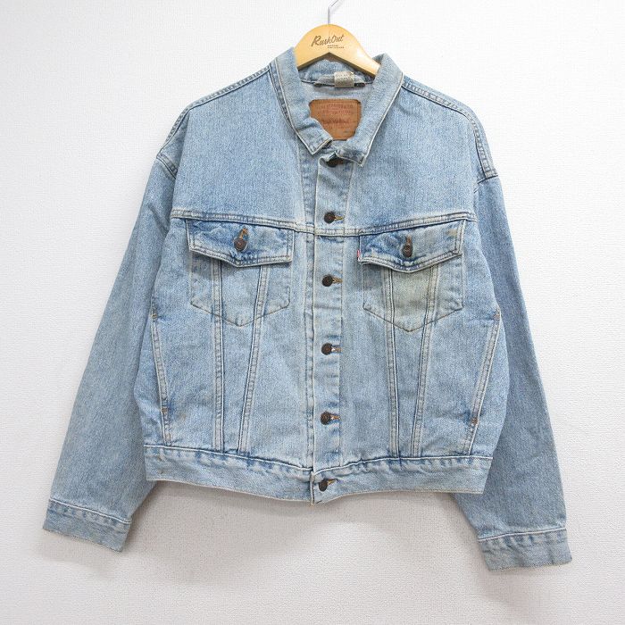 XL★古着 リーバイス Levis 70598 長袖 ジージャン メンズ 90年代 90s コットン ネイビー デニム 26aug06