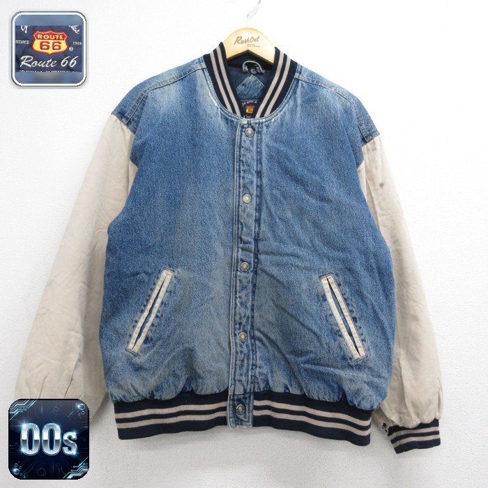 ROUTE 66 00s デニムジャケット ネイビー メンズXL相当 | 古着