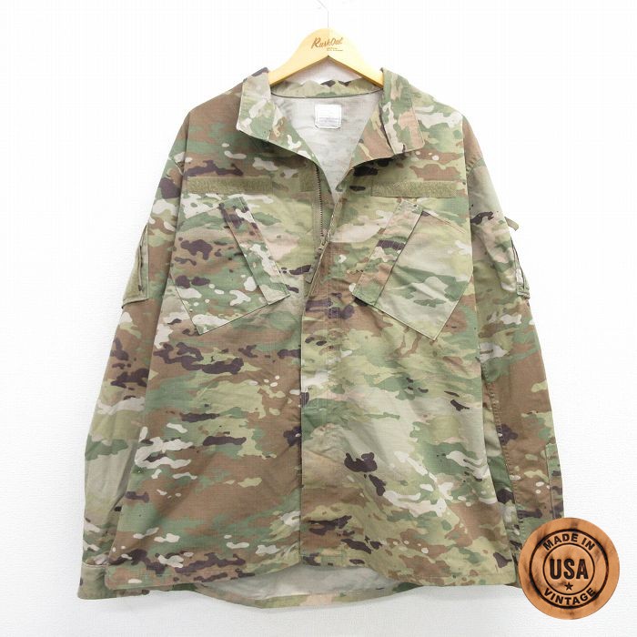【50%OFF】リップストップミリタリージャケット マルチカムカモ XL | 古着