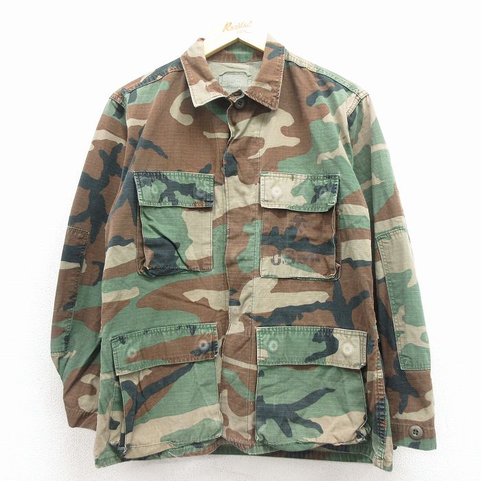 80s ミリタリージャケット USMC ウッドランドカモ M | 古着
