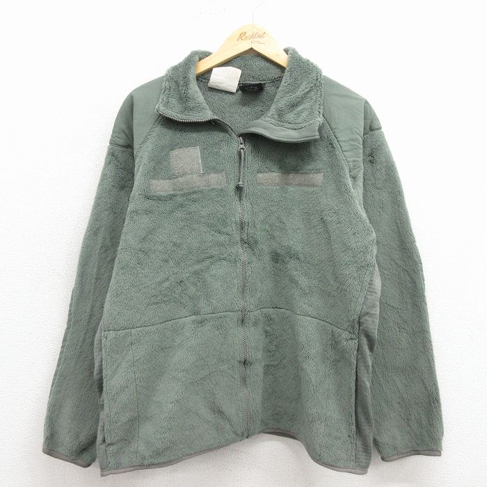 XL★古着 長袖 ミリタリー フリース ジャケット メンズ 00年代 00s GEN3 レベル3 ポーラテック USA製 緑系【spe】 25nov29
