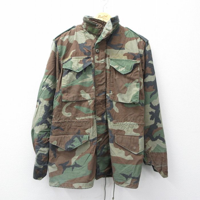 【20%OFF】M-65ミリタリーフィールドジャケット ウッドランドカモ グリーン M | 古着