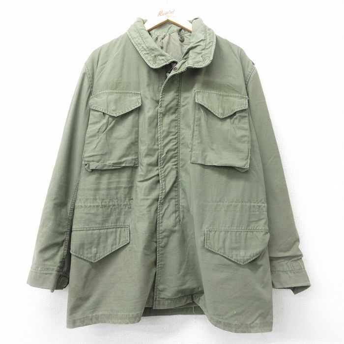60s M-65セカンドタイプフィールドジャケット グリーン L | 古着
