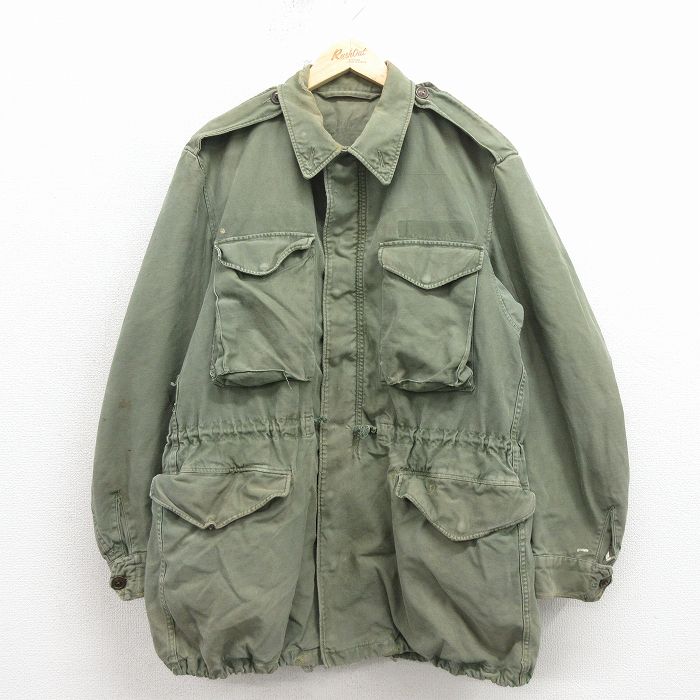 M-51ミリタリーフィールドジャケット 50s グリーン M | 古着