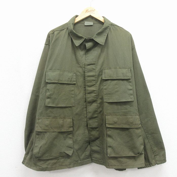 ロスコ 90s ミリタリージャケット カーキ XL | 古着
