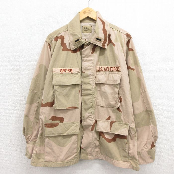 ミリタリー 90s コンバットジャケット USエアフォース デザートカモ メンズXL相当 | 古着