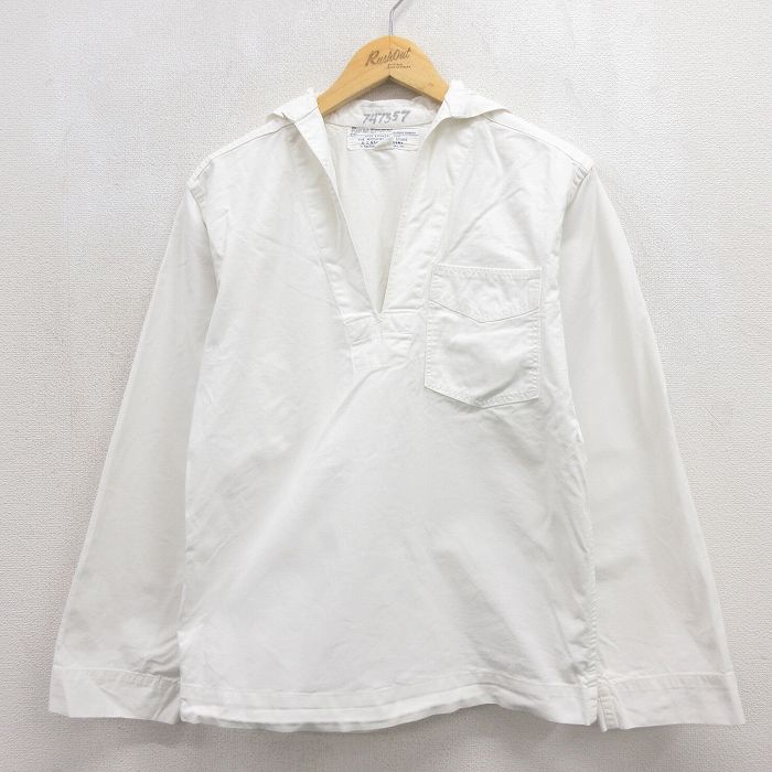 60s セーラージャケット USNAVAL ホワイト メンズM相当 | 古着