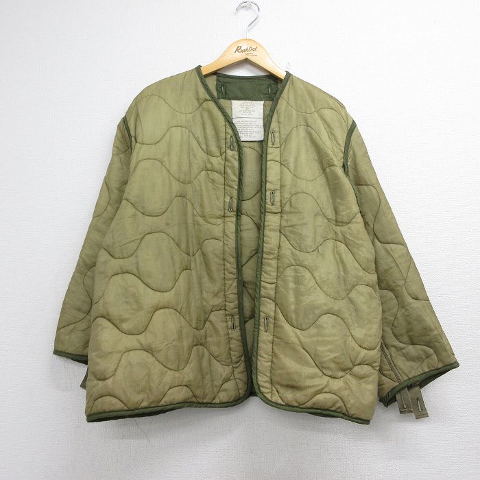 ミリタリー 70s ライナージャケット リップストップ カーキ メンズXL相当 | 古着