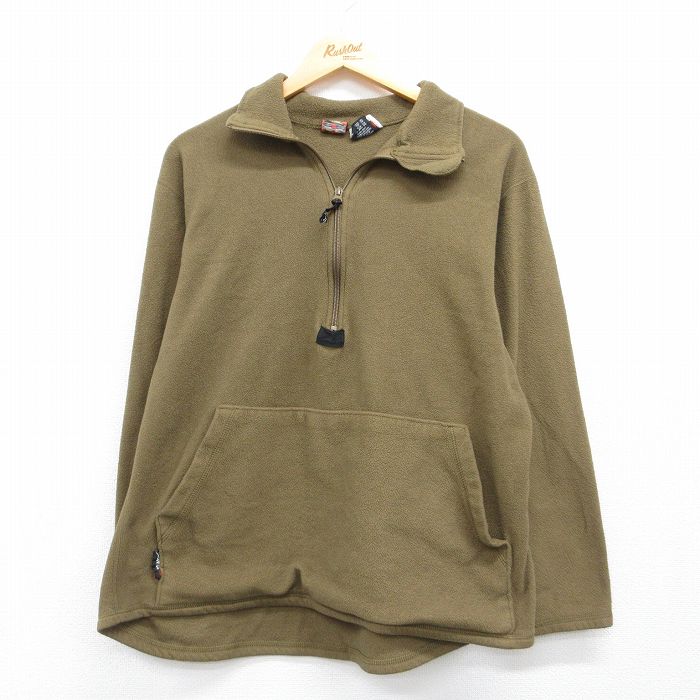 ミリタリーフリースジャケット ポーラテック ブラウン メンズL相当 | 古着