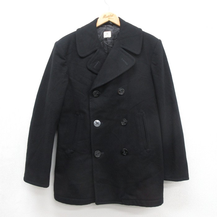 MAJOR COAT CO. 80s ピーコート USネイビー ブラック メンズM相当 | 古着