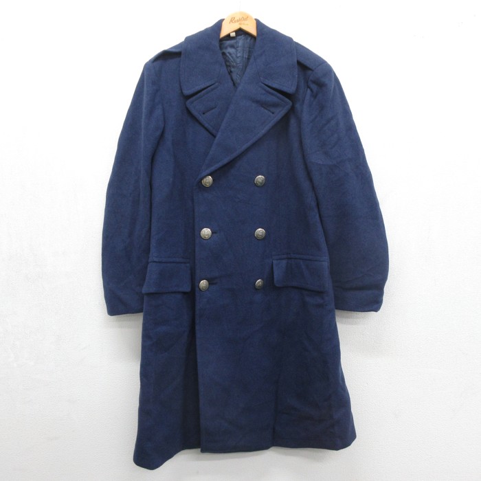 M★古着 RICHARD ANDREWS 長袖 ビンテージ ミリタリー ジャケット メンズ 60年代 60s コート USエアフォース ウール USA製 ネイビー【spe】 26aug18
