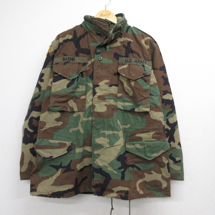 U.S.ARMY 90s M65ミリタリージャケット ウッドランドカモ グリーン メンズL相当 | 古着