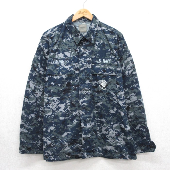 古着通販 L☆古着 U.S.NAVY 長袖 ミリタリー ジャケット メンズ