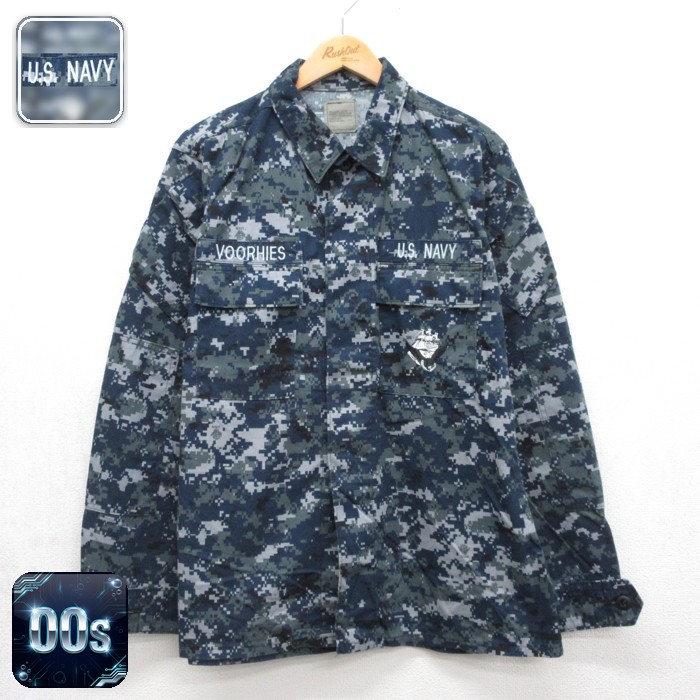 古着通販 L☆古着 U.S.NAVY 長袖 ミリタリー ジャケット メンズ