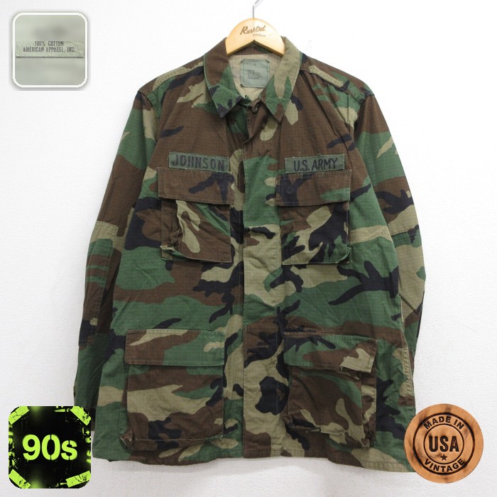 U.S.ARMY 90s ミリタリージャケット ウッドランドカモ カーキ メンズL相当 | 古着