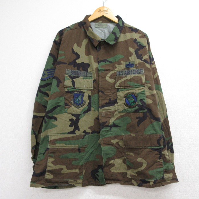 古着通販 XL☆古着 長袖 ミリタリー ジャケット メンズ 90年代 90s